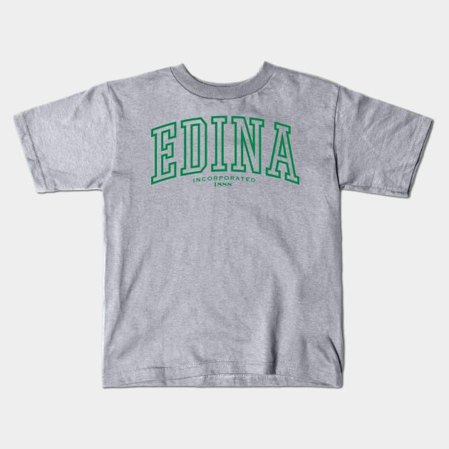 Edina Kids T-Shirt by MindsparkCreative